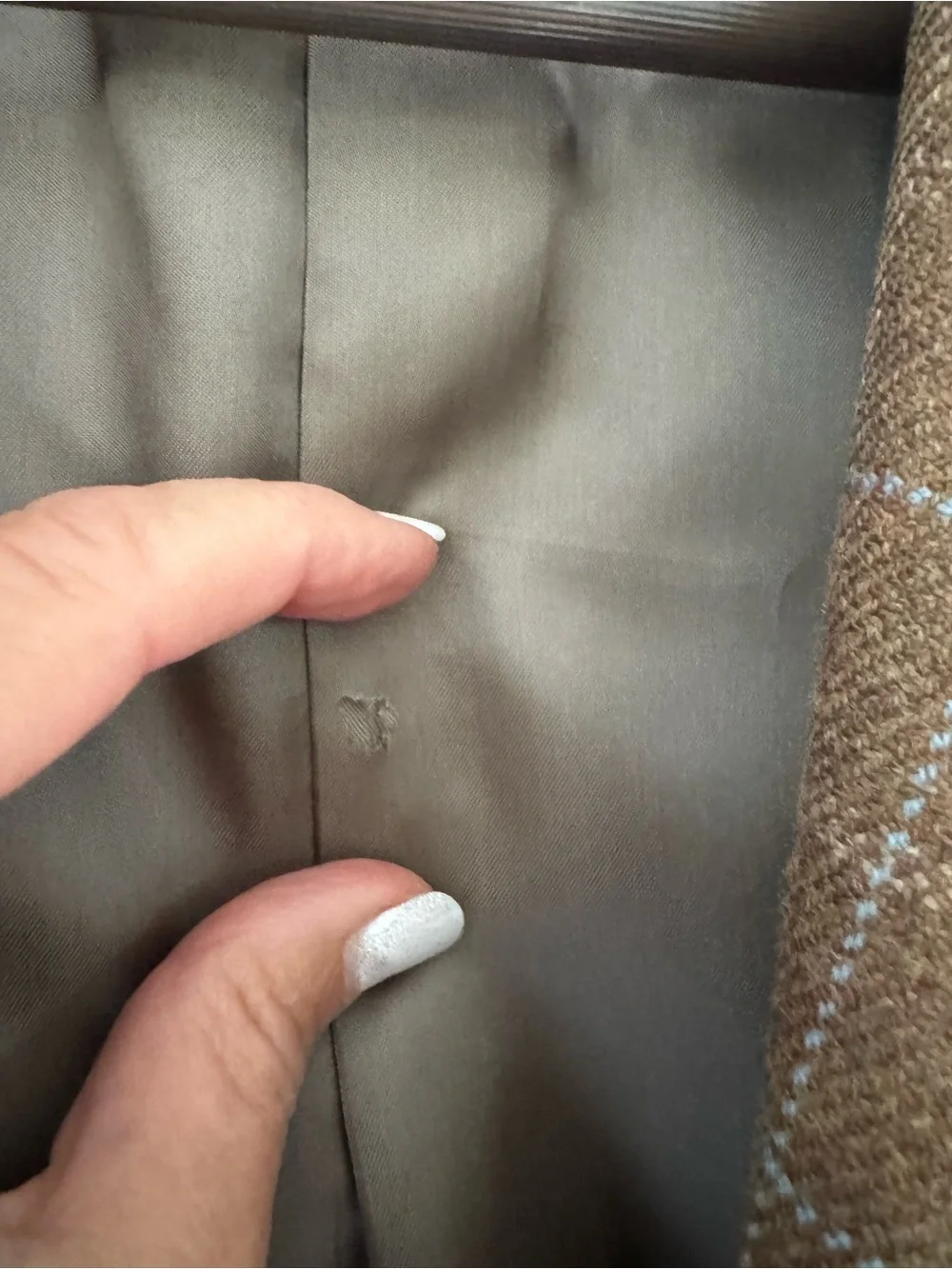 Men’s Burberry Bond Street Wool Blazer/ Jacket 42R brown blue classic!